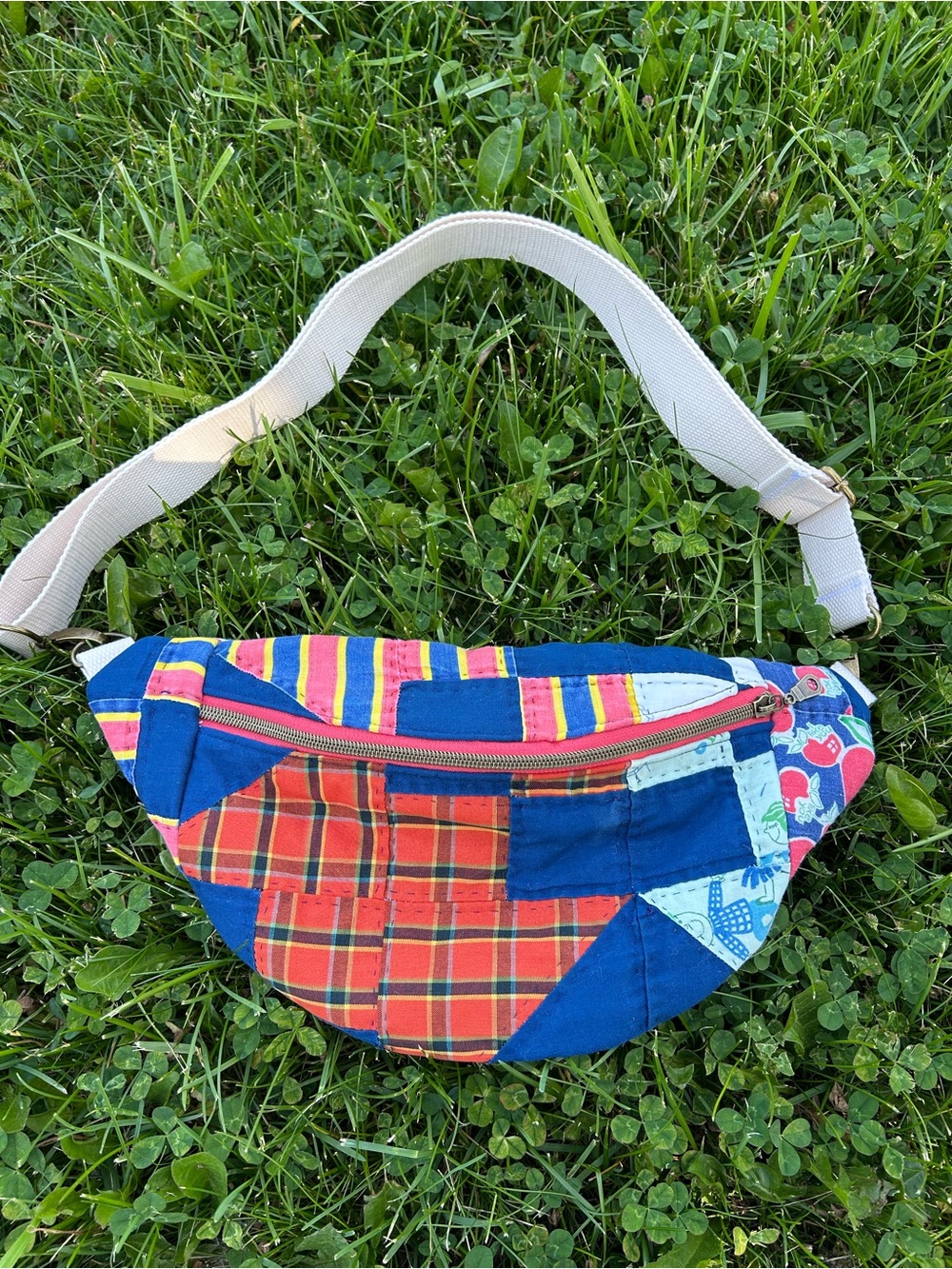 Patchwork Quilted Fanny Pack/ bum bag